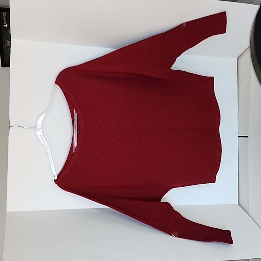 Women's Dolman Sleeve Red Sweater Size Large Wine /Red/ Burgundy